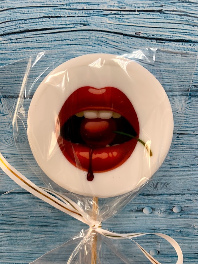 Леденец топпер с печатью "Губы 2"