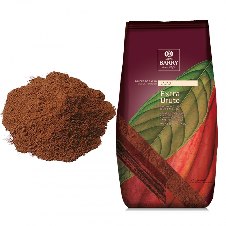 Какао порошок Cacao Barry Extra Brute, 200 г