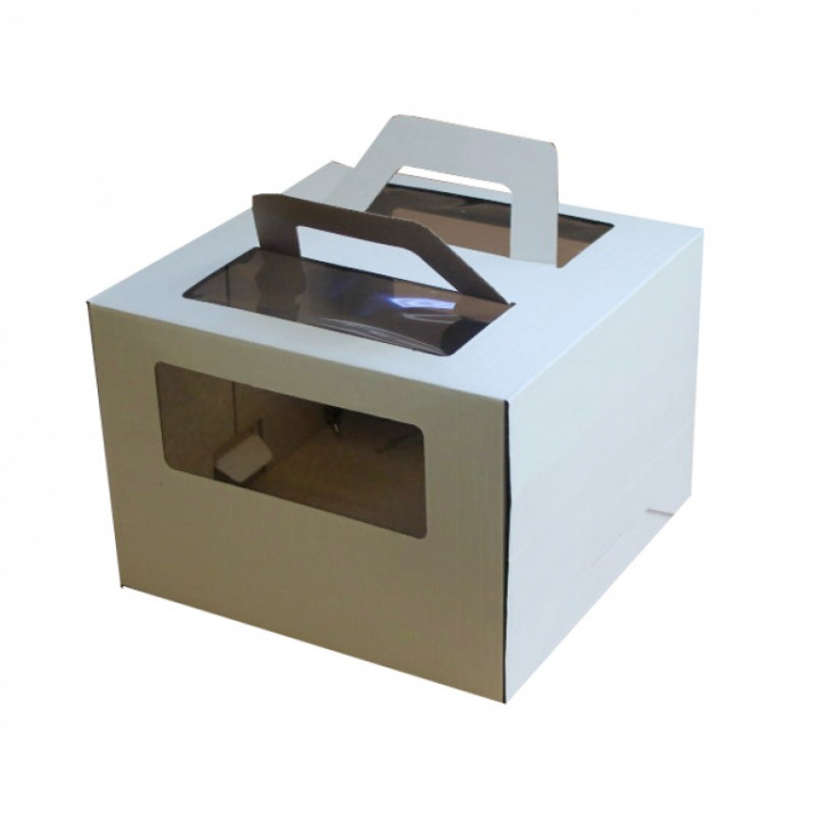 Коробка 26*26*15 С окном и ручкой