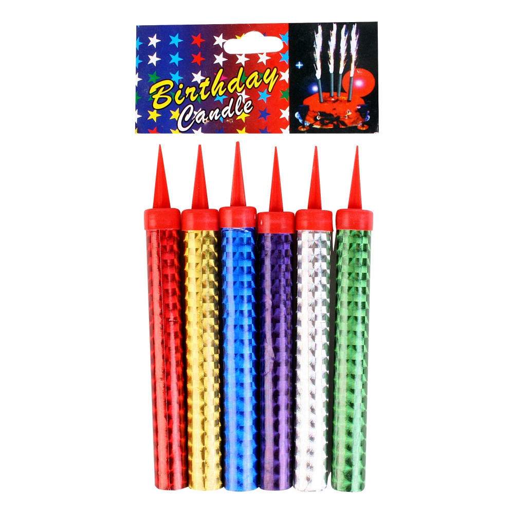 Фонтаны тортовые 6шт Мини 10см цветные