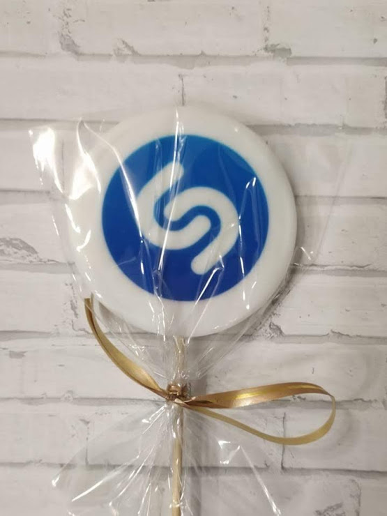 Леденец топпер с печатью "Shazam"