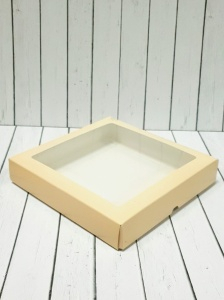 Коробка для пряников 20*20*5,5см крафт