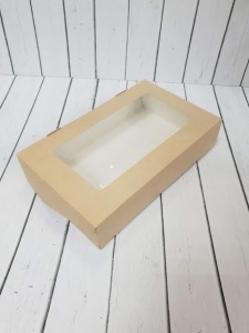 Коробка для пряников крафт 20х12х4см