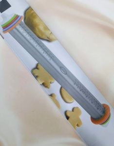 Скалка металлическая 35см с фиксаторами