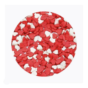 Посыпка Сердечки красно-белые (мини), 50