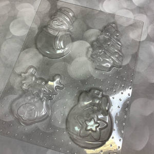 Пластиковая форма «Новогодние игрушки»