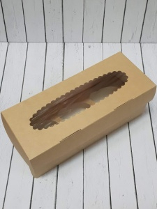 Коробка на 3 капкейка с прозрачной крышкой