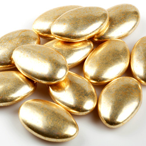 Украшение сахаристое золотой МИНДАЛЬ (пакет 1 кг.)