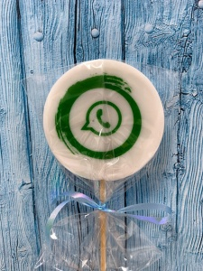 Леденец топпер с печатью "Whatsapp"