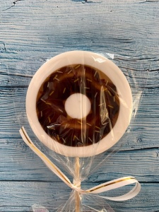 Леденец топпер с печатью "Пончик"3