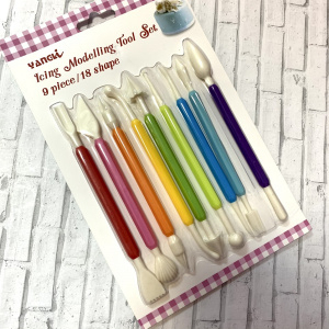 Набор инструментов для работы с мастикой, 9предметов цветной