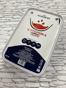 Пюре замороженное Клубника АГРОБАР 0,5кг