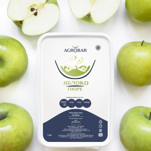 Пюре замороженное Яблоко  АГРОБАР, 1 кг