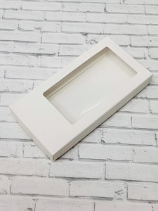 Коробка для Дубайского шоколада 15,5*7,5*2,5 см белая