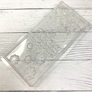 Пластиковая форма "Новогодняя плитка" 15*7см