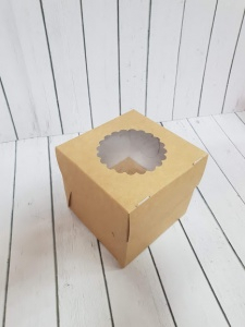 Коробочка на 1 капкейк Крафт