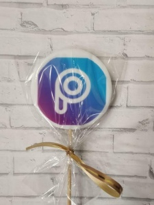 Леденец топпер с печатью "Picsart"