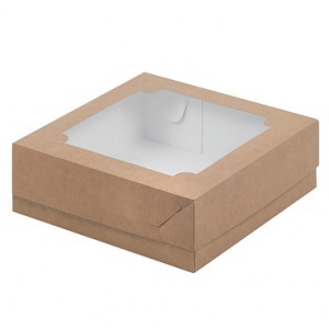 Коробка для Зефира крафт 20х20х7см