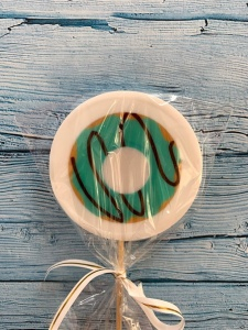 Леденец топпер с печатью "Пончик"4