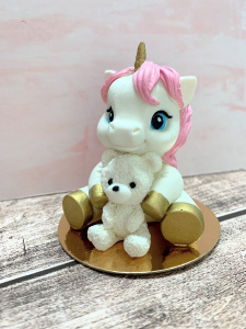 Фигурка из глазури "Единорожка малышка" 8см
