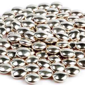 Украшение шоколад. серебряное КОНФЕТТИ (пакет 1 кг.)