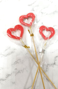 Леденец топпер "Сердце" мини 4см