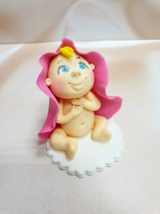 Сахарная фигурка "Малыш под одеялком" Розовый