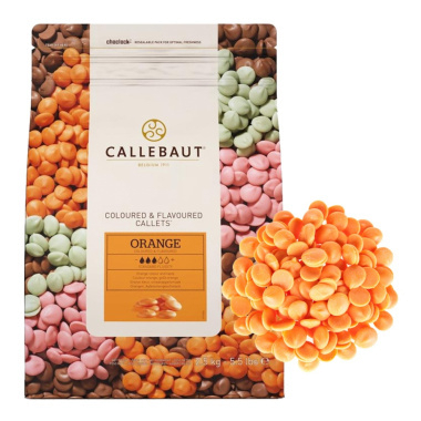 Оранжевый Бельгийский Шоколад Callebaut со вкусом апельсина, 2,5 кг