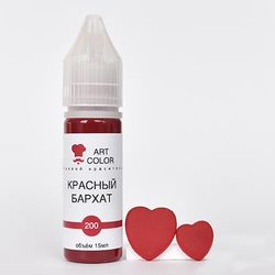 Гелевый краситель Красный бархат (Art Color) 10мл