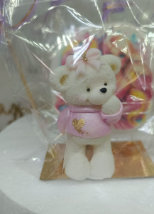 Фигурка из глазури Мишка стоит