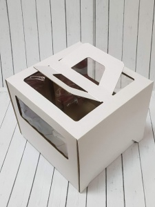 Коробка 30*30*20 С окном и ручкой