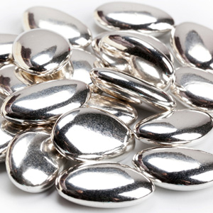 Украшение сахаристое серебряный МИНДАЛЬ (пакет 1 кг.)