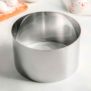 Кольцо для выпечки диаметр 28 см, высота 15 см, нержавеющая сталь