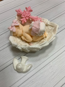 Сахарная фигурка "Крещение" девочке