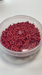 Посыпка сахарная "Звездочки" красные 50гр.